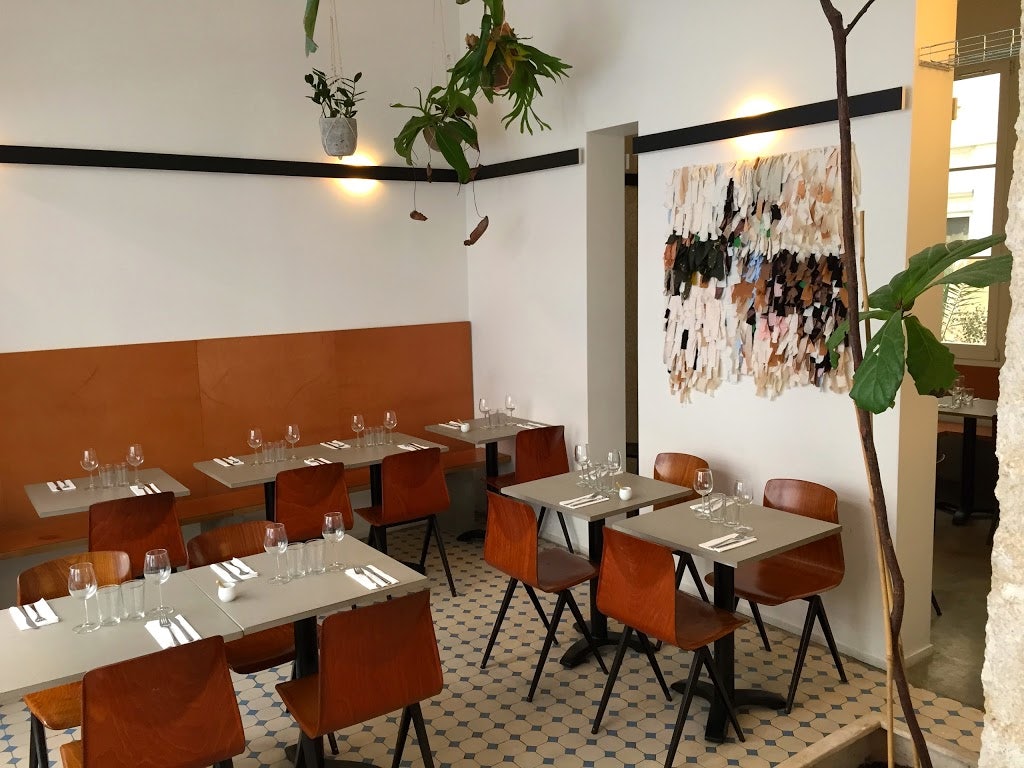 interior of Supernature restaurant in Paris