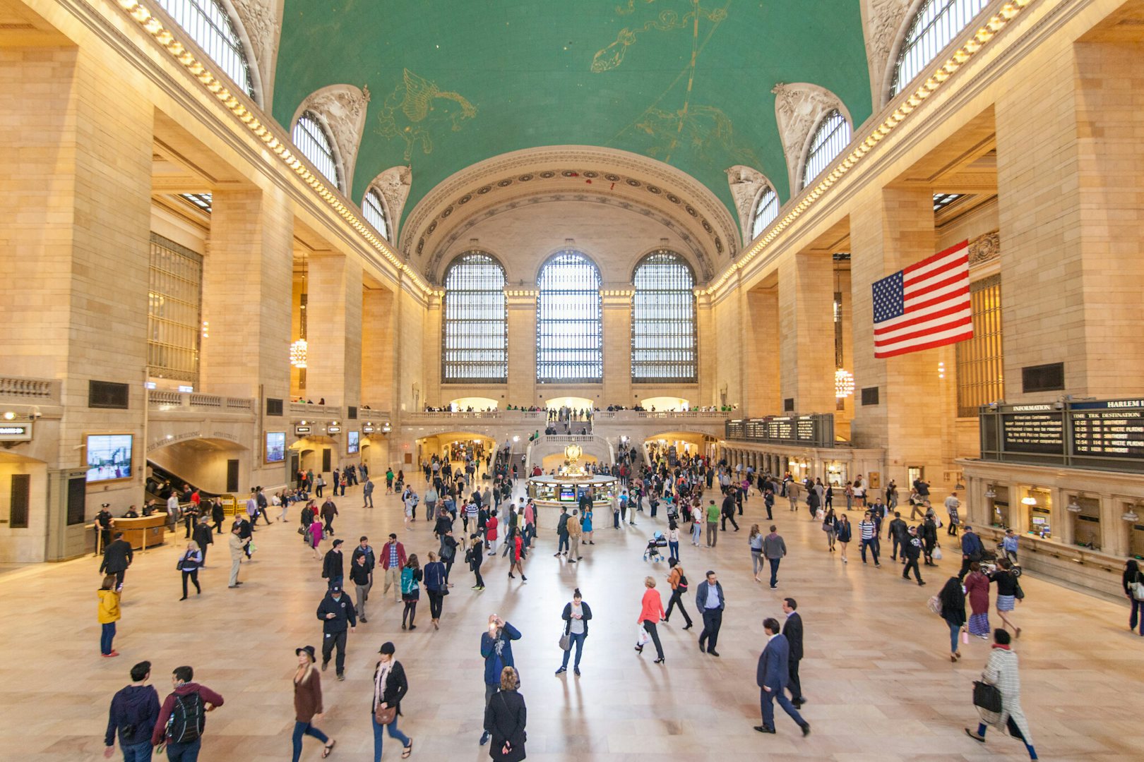 people in the hall of Grand Central Station NYC