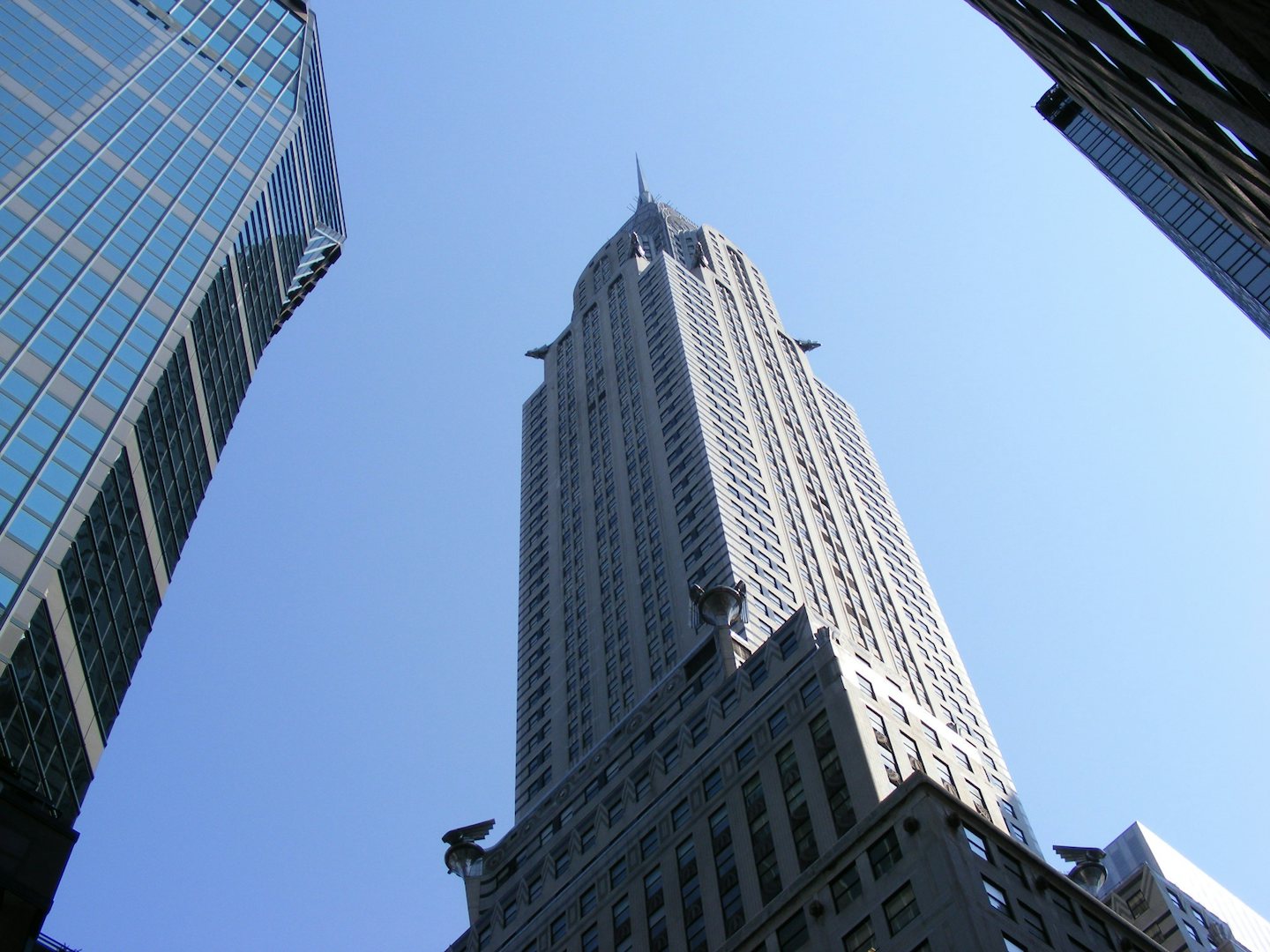 view of the Chrysler Building in NYC