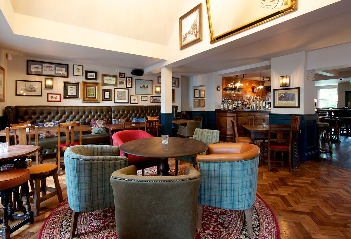 interior of the city barge in London