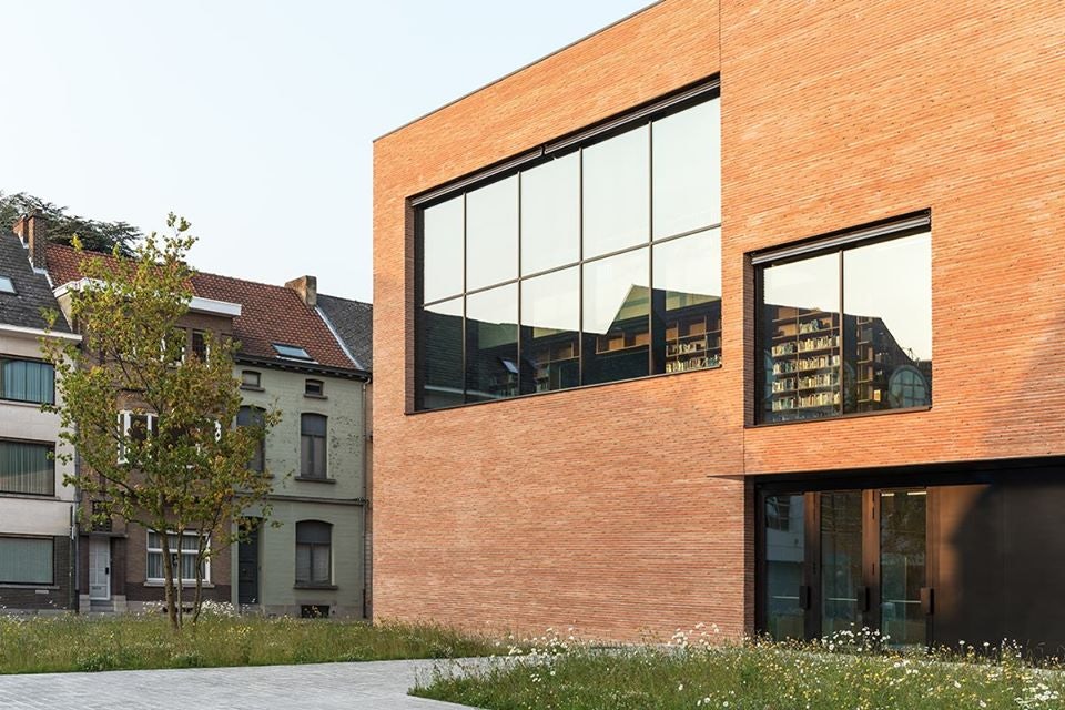 exterior of Utopia library in Aalst