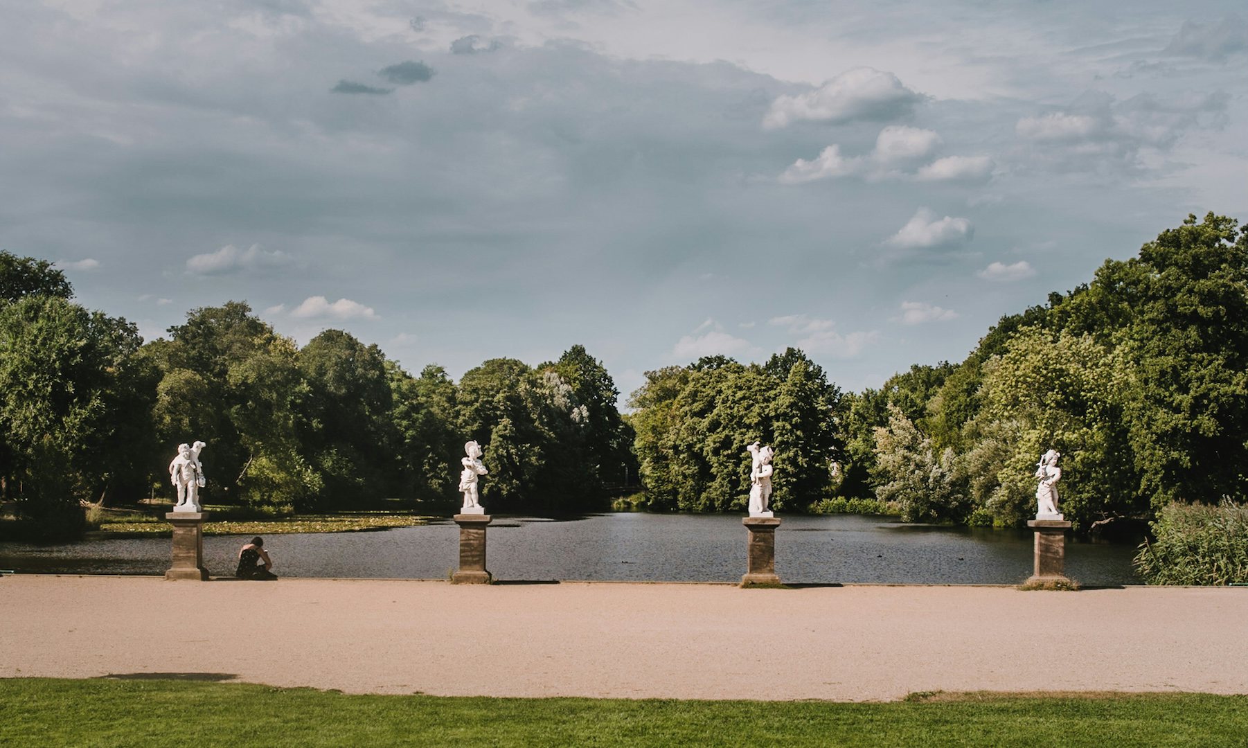 the garden at the Schloss Charlottenburg