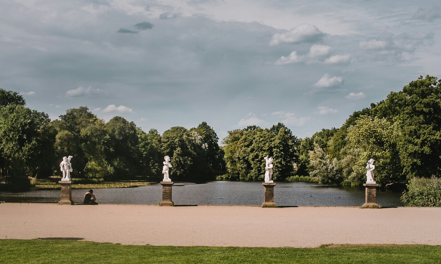 the garden at the Schloss Charlottenburg 