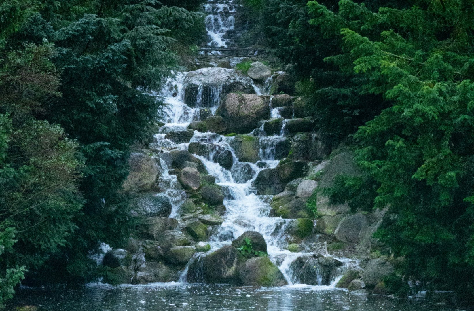 a watercascade at the Viktoriapark in Berlin 