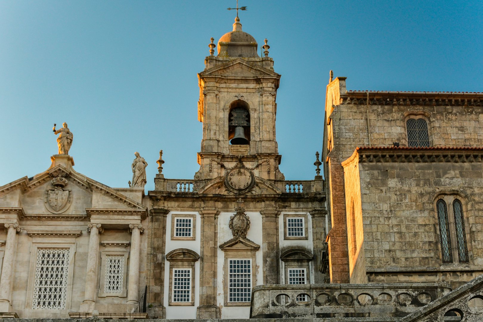 the exterior of the Igreja do Sao Francisco church in Porto