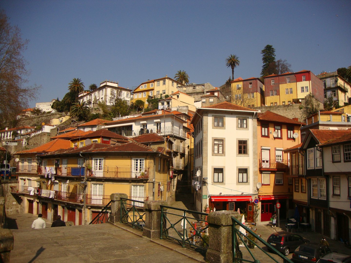 Colourful house in the Miragaia neighbourhoud in Porto