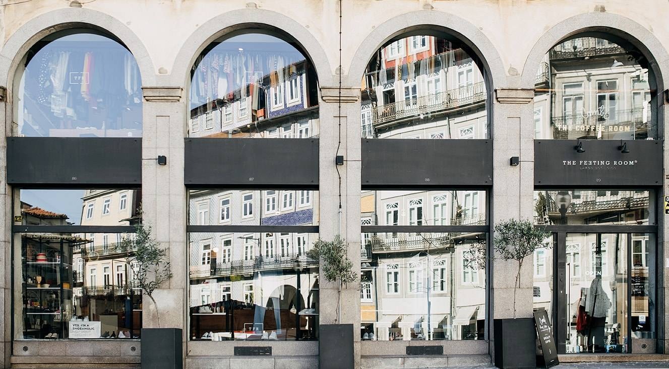 street frond of The Feeting Room shop in Porto