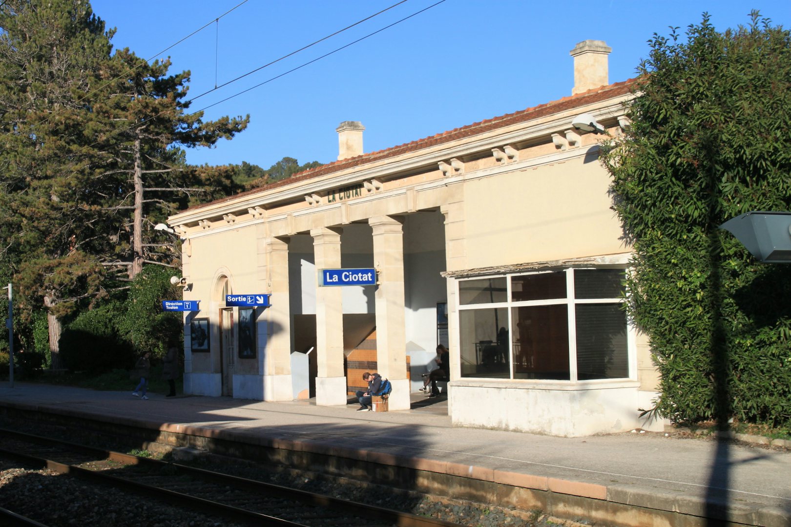 cute little train station of La Ciotat in France