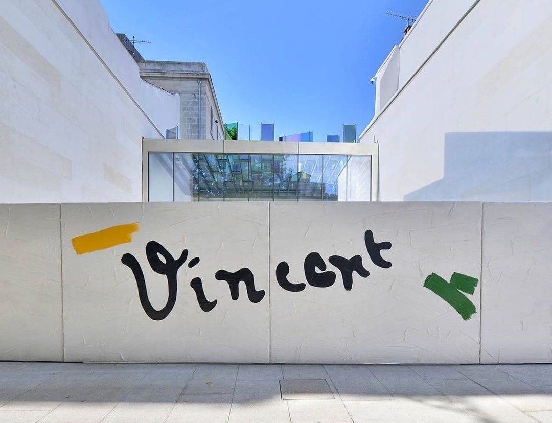 the entrance of the Fondation Vincent van Gogh Arles