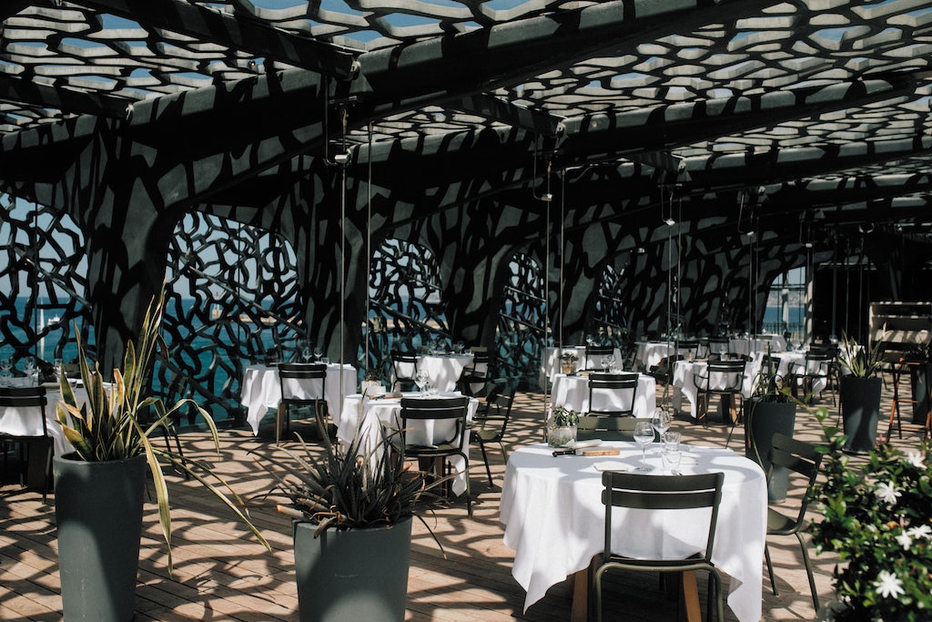 stunning terrace of Le Môle La Table & La Cuisine