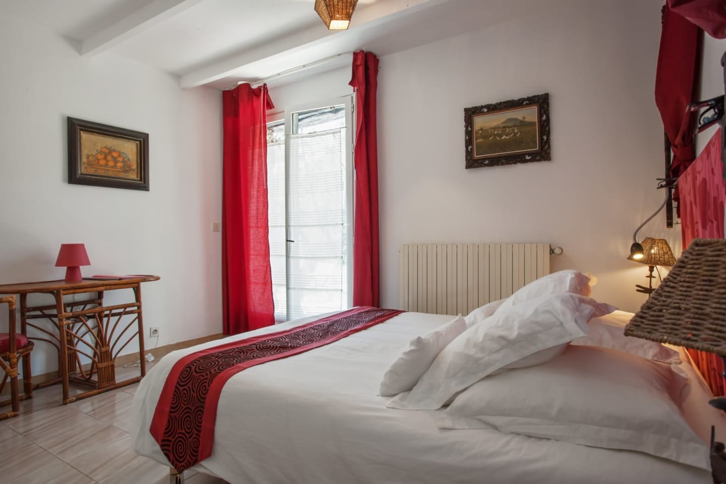 room interior at La Cascade hotel in Courmes