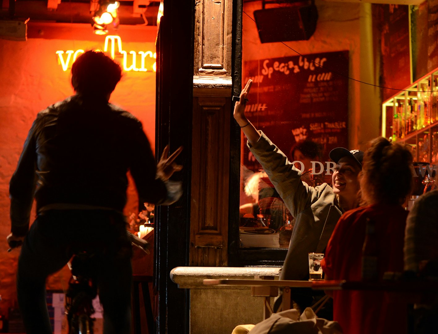 people on the terrace of Ventura in Ghent