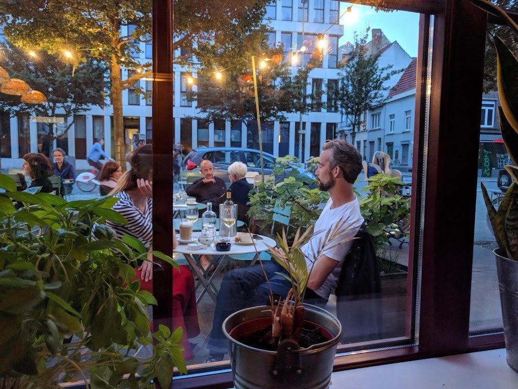 people having dinner at Schnitzel in Antwerp