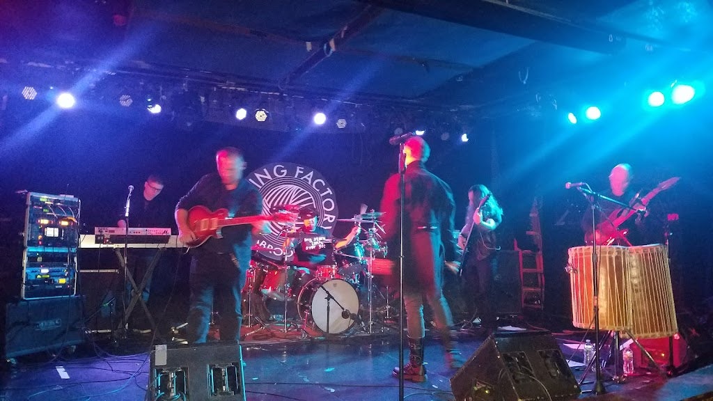 A band playing at the Knitting Factory in Brooklyn