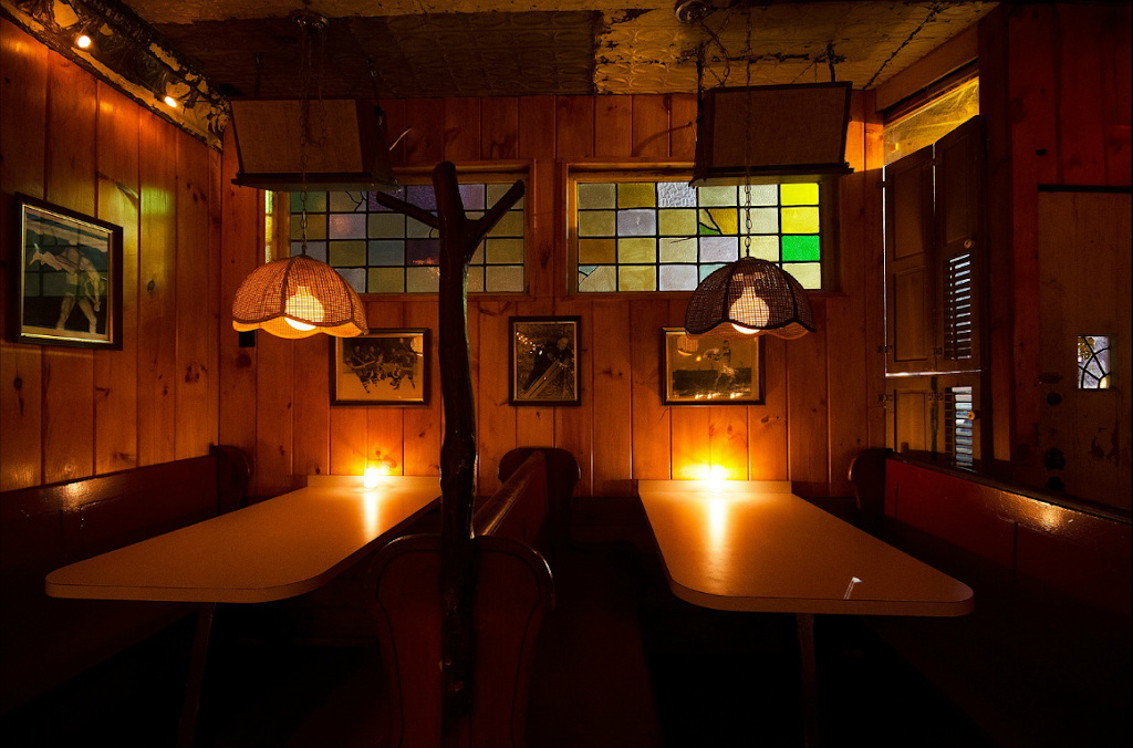 warm and intimate interior of Dynaco bar in Brooklyn