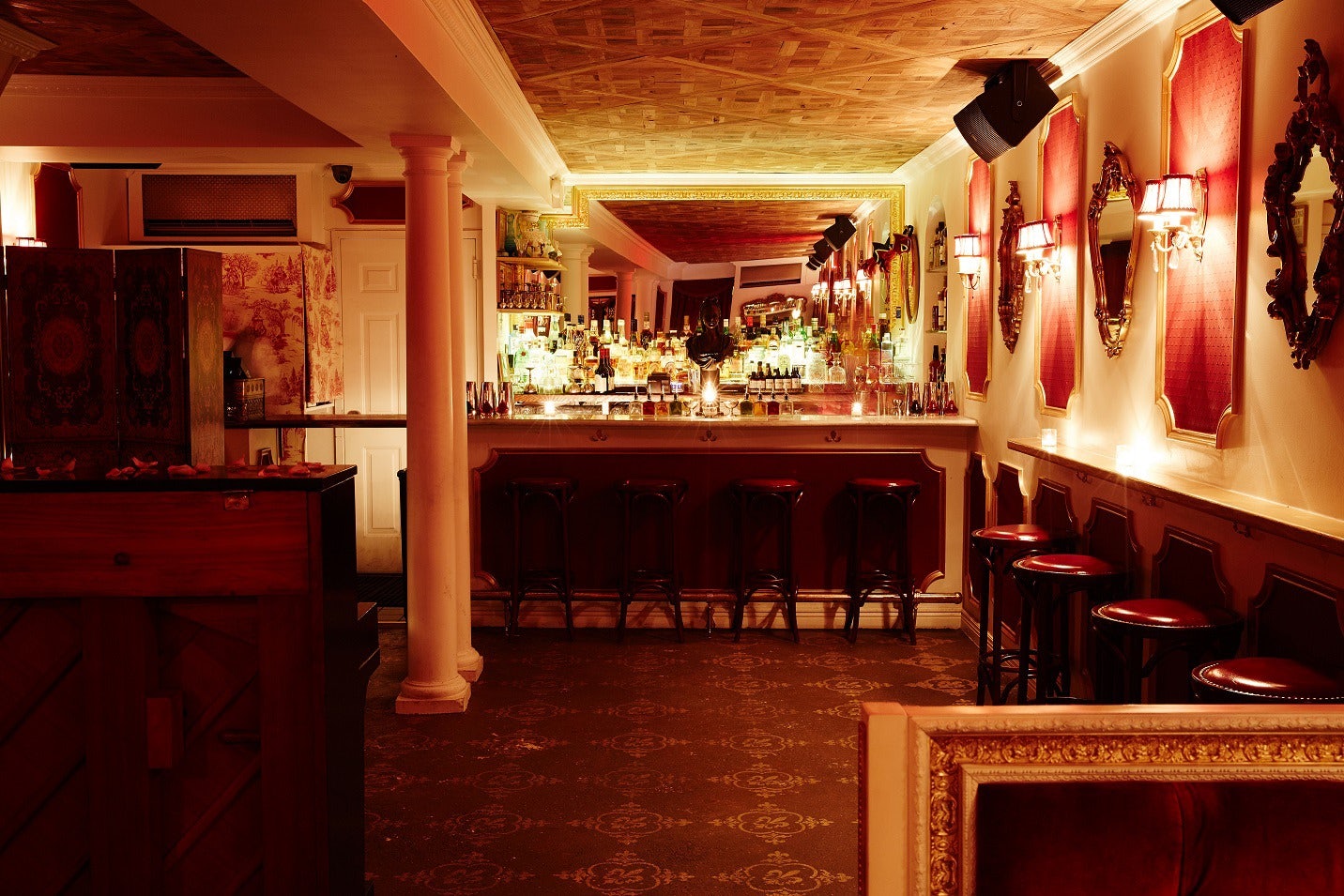 interior of Le Boudoir bar in Brooklyn