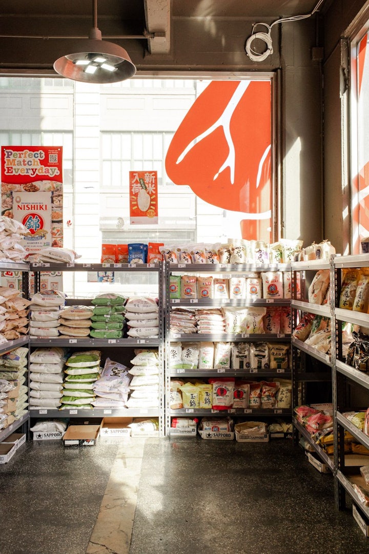 Japanese products in the Japan Village Market in Brooklyn