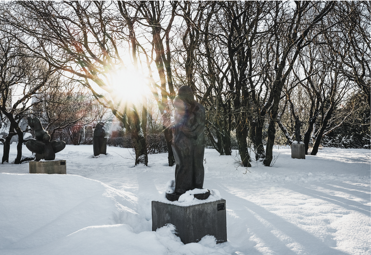 sculpture garden at Reykjavík Art Museum Ásmundur