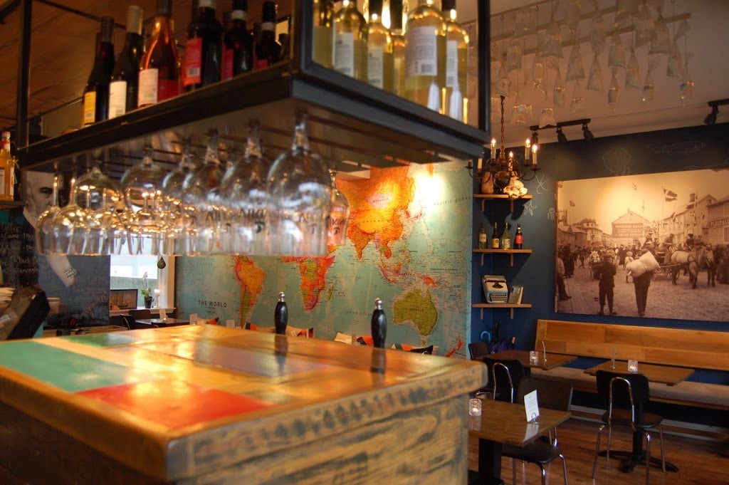 interior of Salka Valka restaurant
