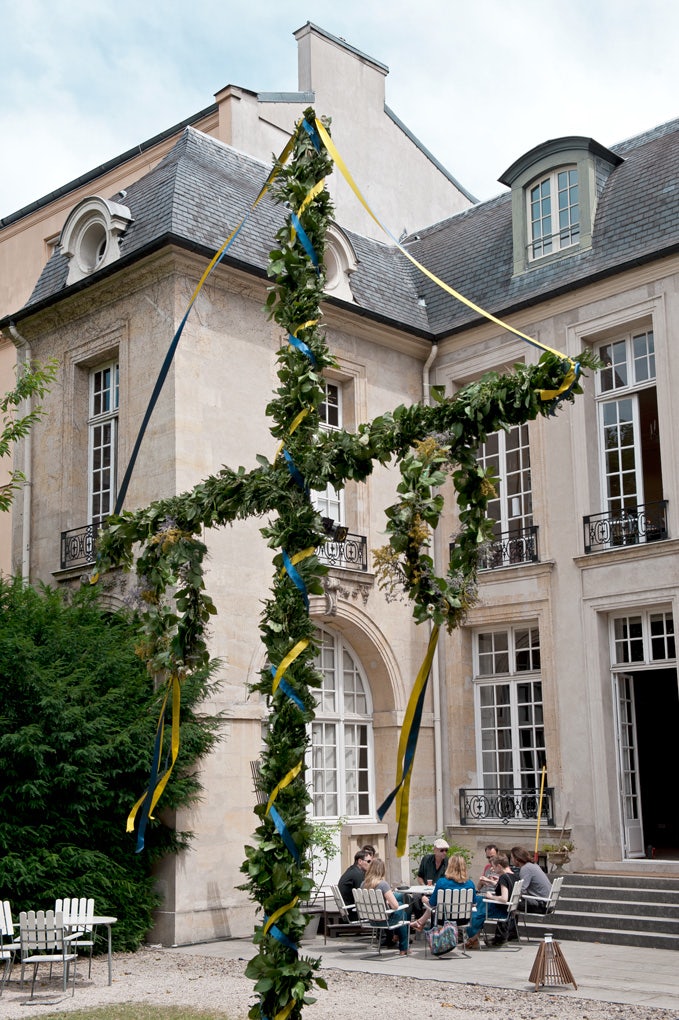 inner courtyard of the Institut Suédois in Paris