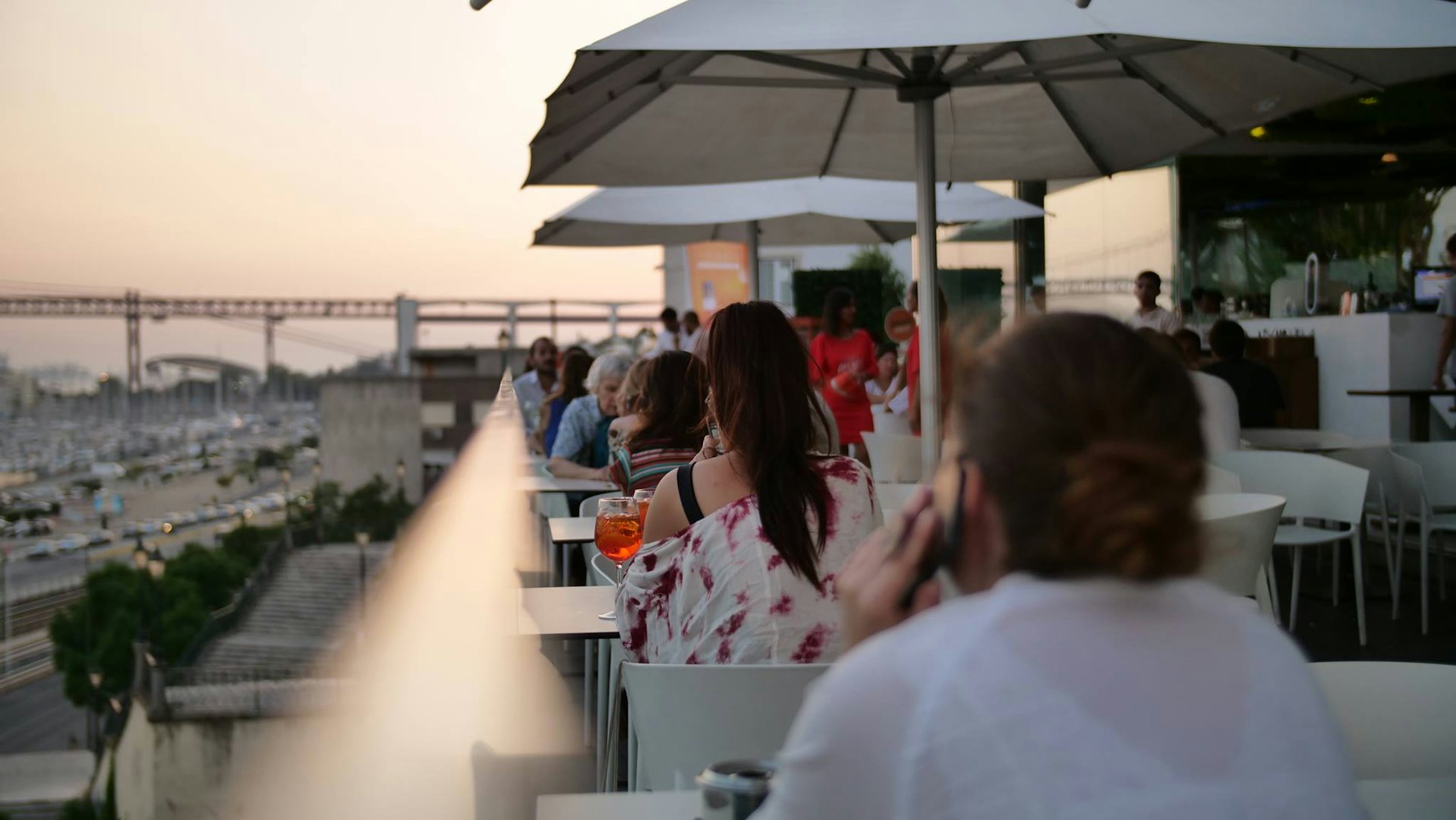 rooftop terrace at Le Chat Lisbon