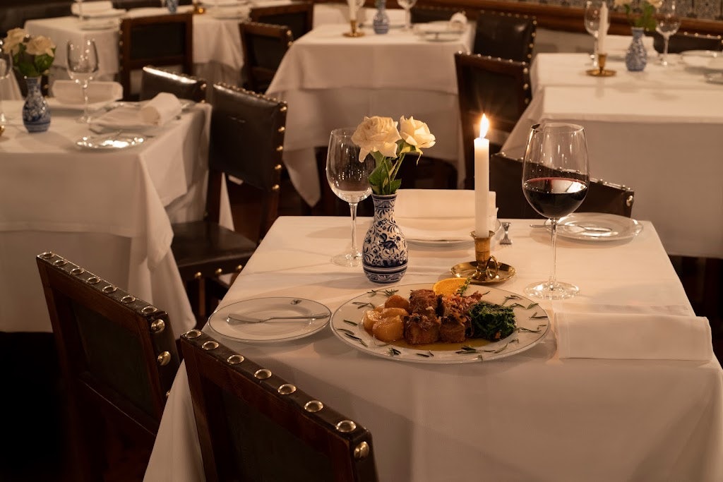 a set table at Senhor Vinho in Lisbon