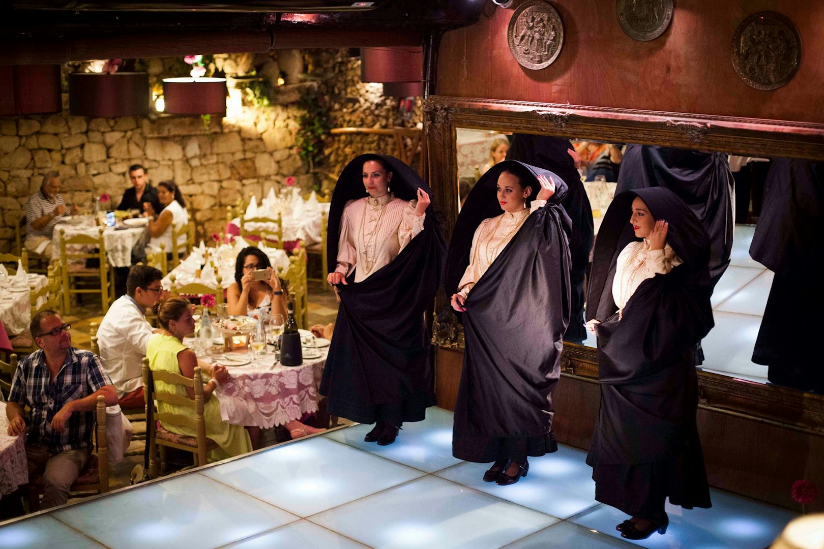 folklore act at Ta' Marija restaurant in Mosta