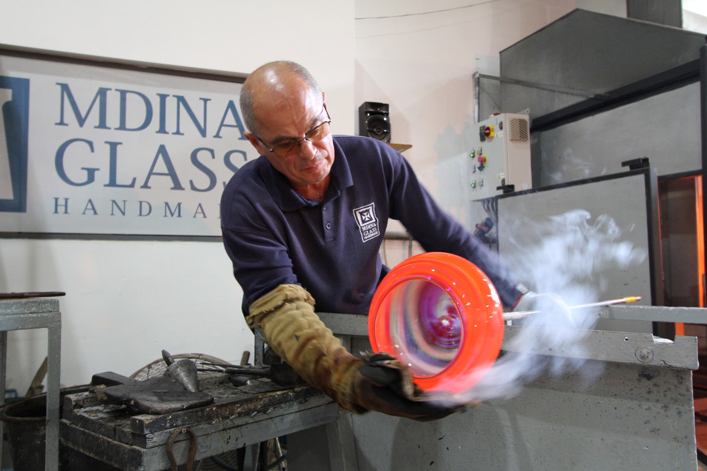 handcrafted glass at Mdina Glass in Attard