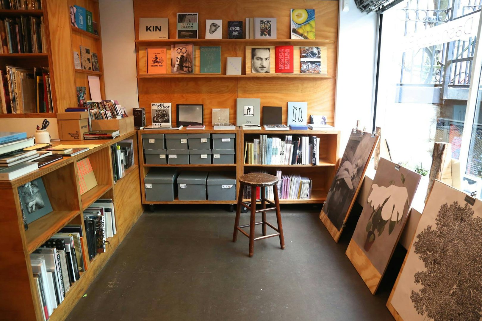 interior of Dashwood books shop