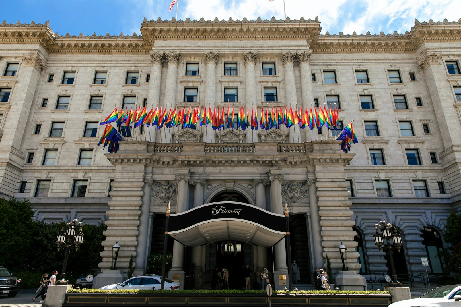 palatial facade of The Fairmont SF