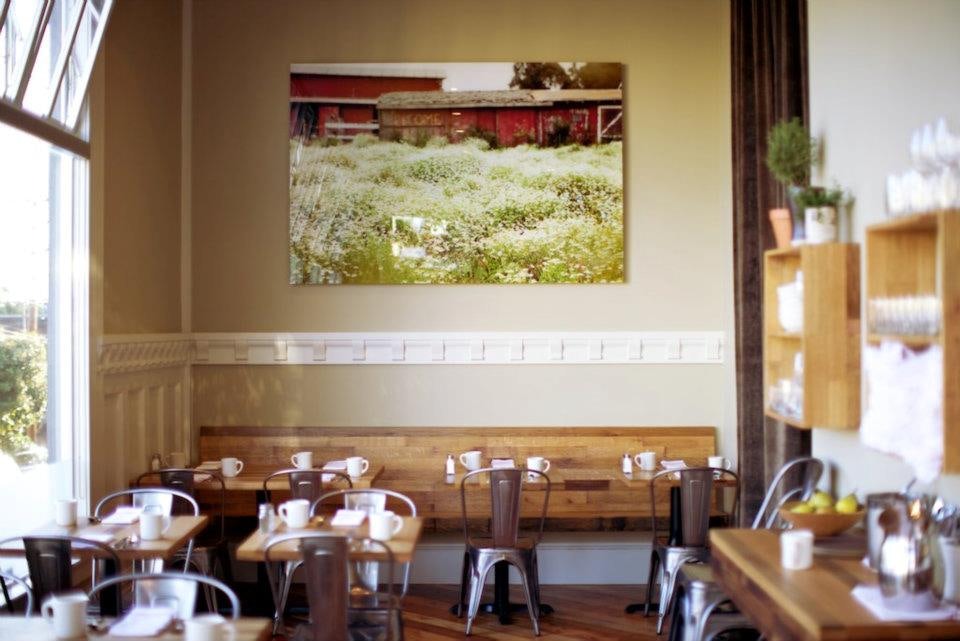 beautiful and stylish interior of Plow restaurant in San Francisco