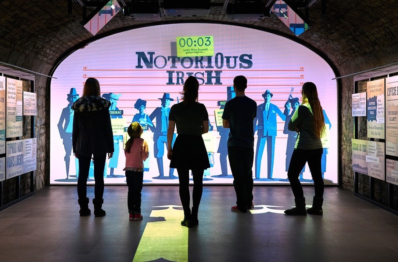 people enjoying an exhibition at EPIC museum Dublin