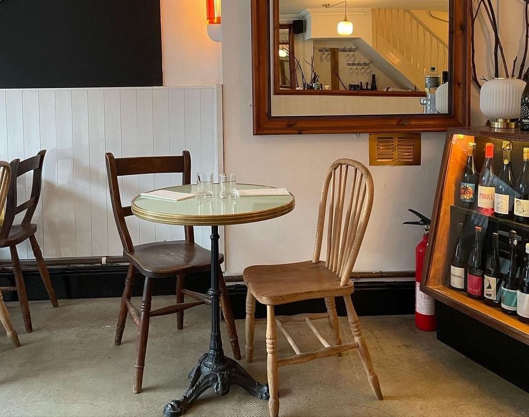 cosy and vintage interior of Table Wine bar in Dublin