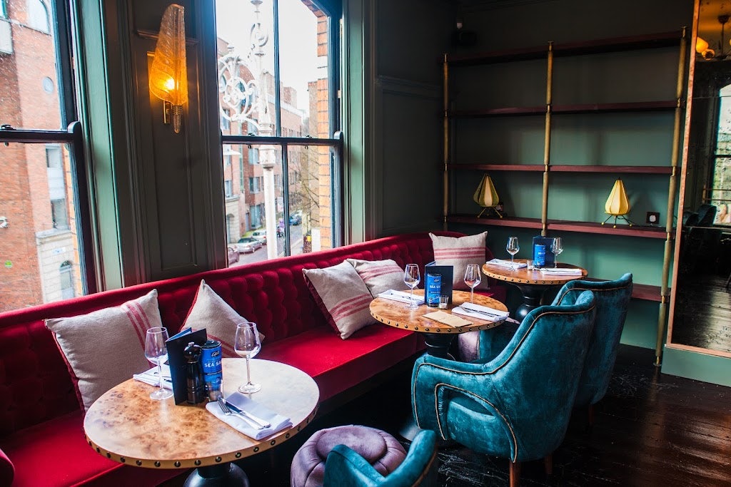 elegant and cosy interior of The Lucky Duck bar