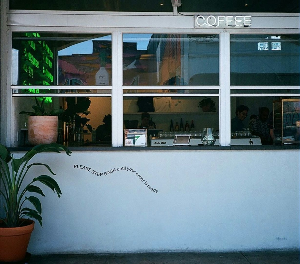 coffee take-out window at All Day Miami