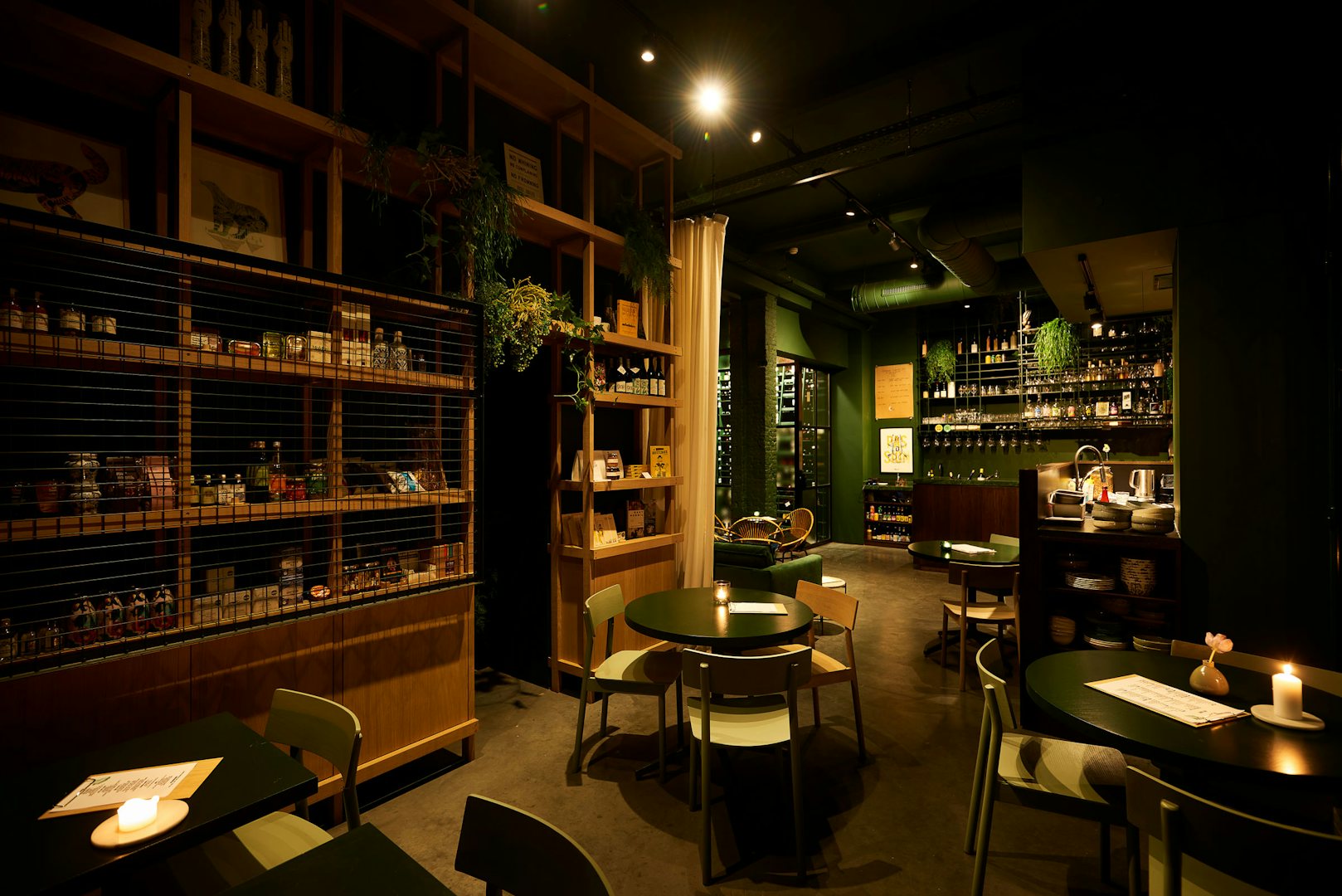 Interior of Rocky wine bar in Antwerp