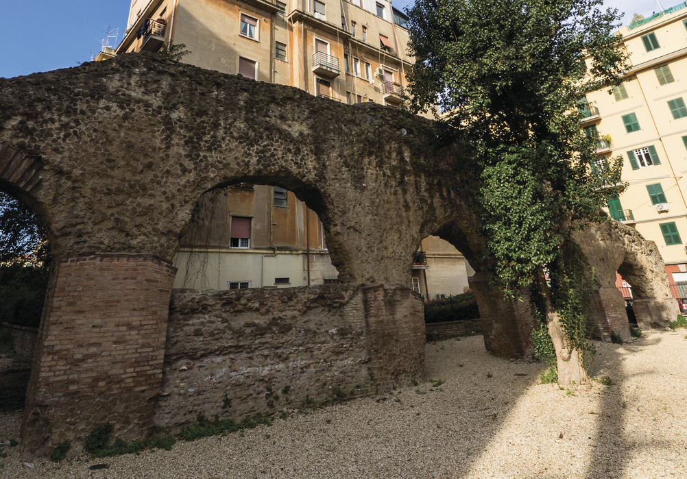 ruins of the Porticus Aemilia in Rome