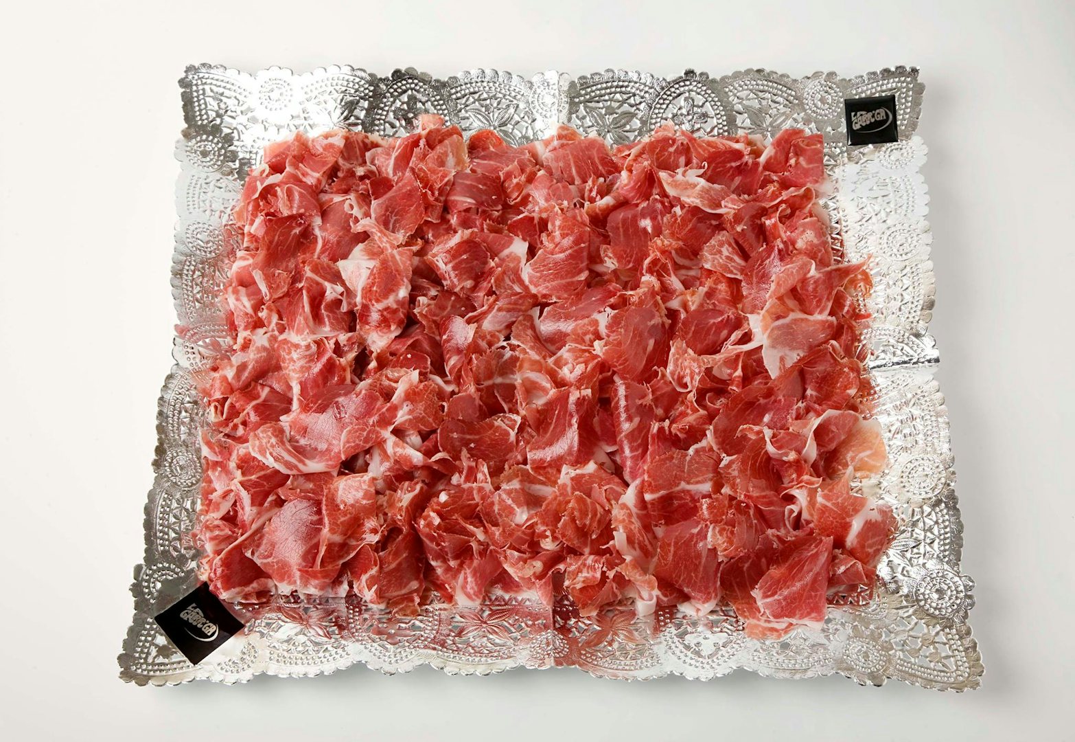 Sliced jamon iberico at La Garriga