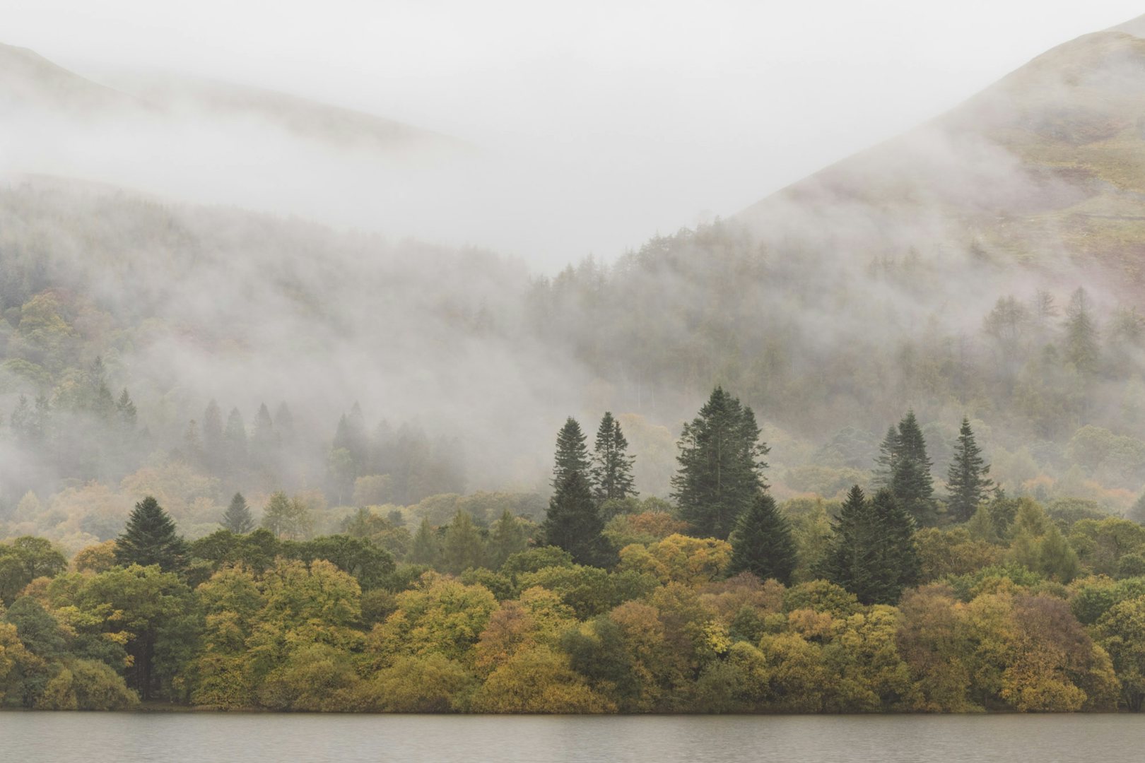 Foggy hills at Loweswater