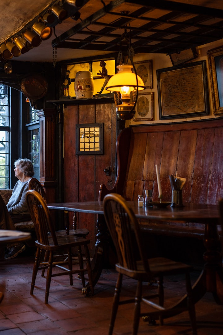 Interior of the old pub The Royal Standard of England