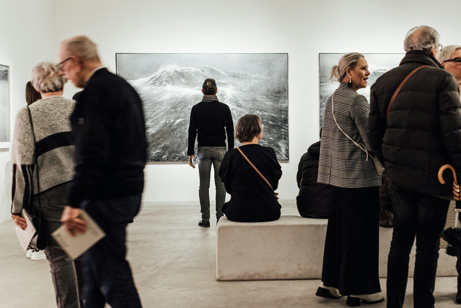 people enjoying an exhibition at Z33 Hasselt