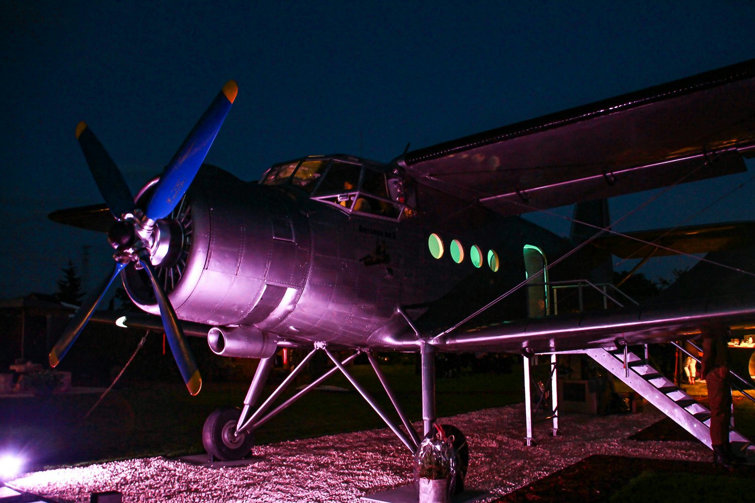 old war plane turned into a hotel in Bilzen