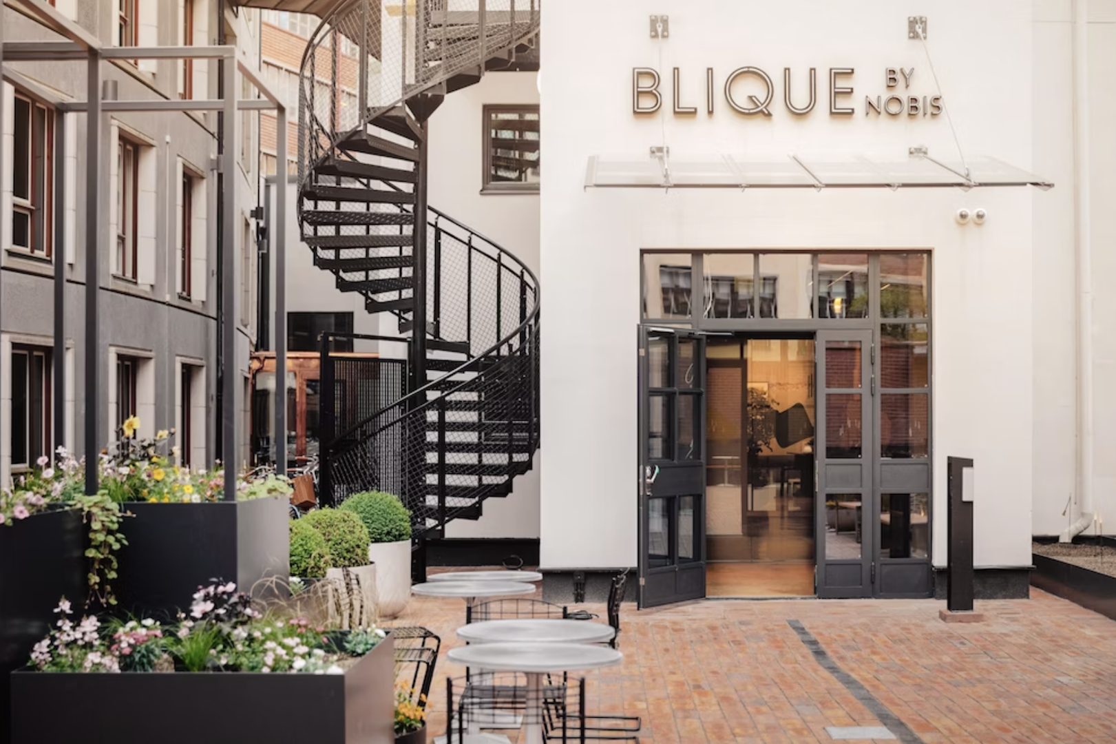 Entrance of hotel Blique by Nobis