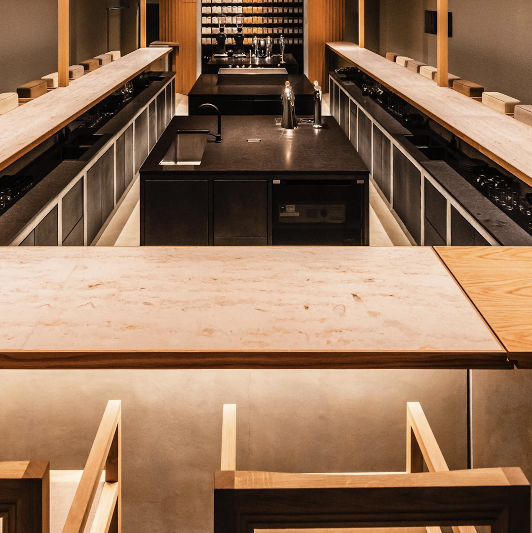 Bar at Koffee Mameya in Tokyo