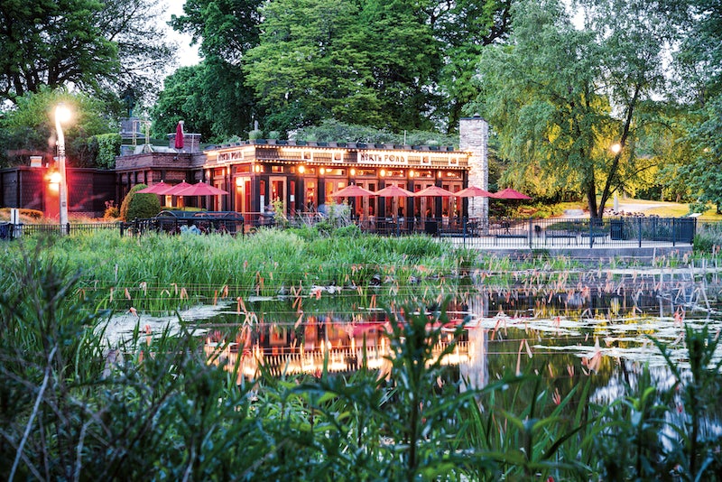 beautiful view of The North Pound by the water