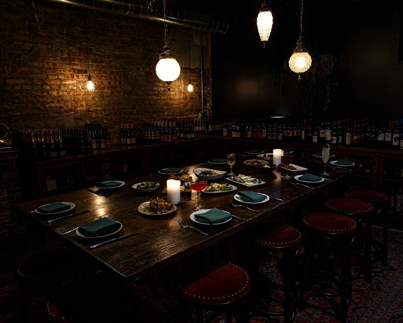 a very cosy set-up at the Pressroom restaurant