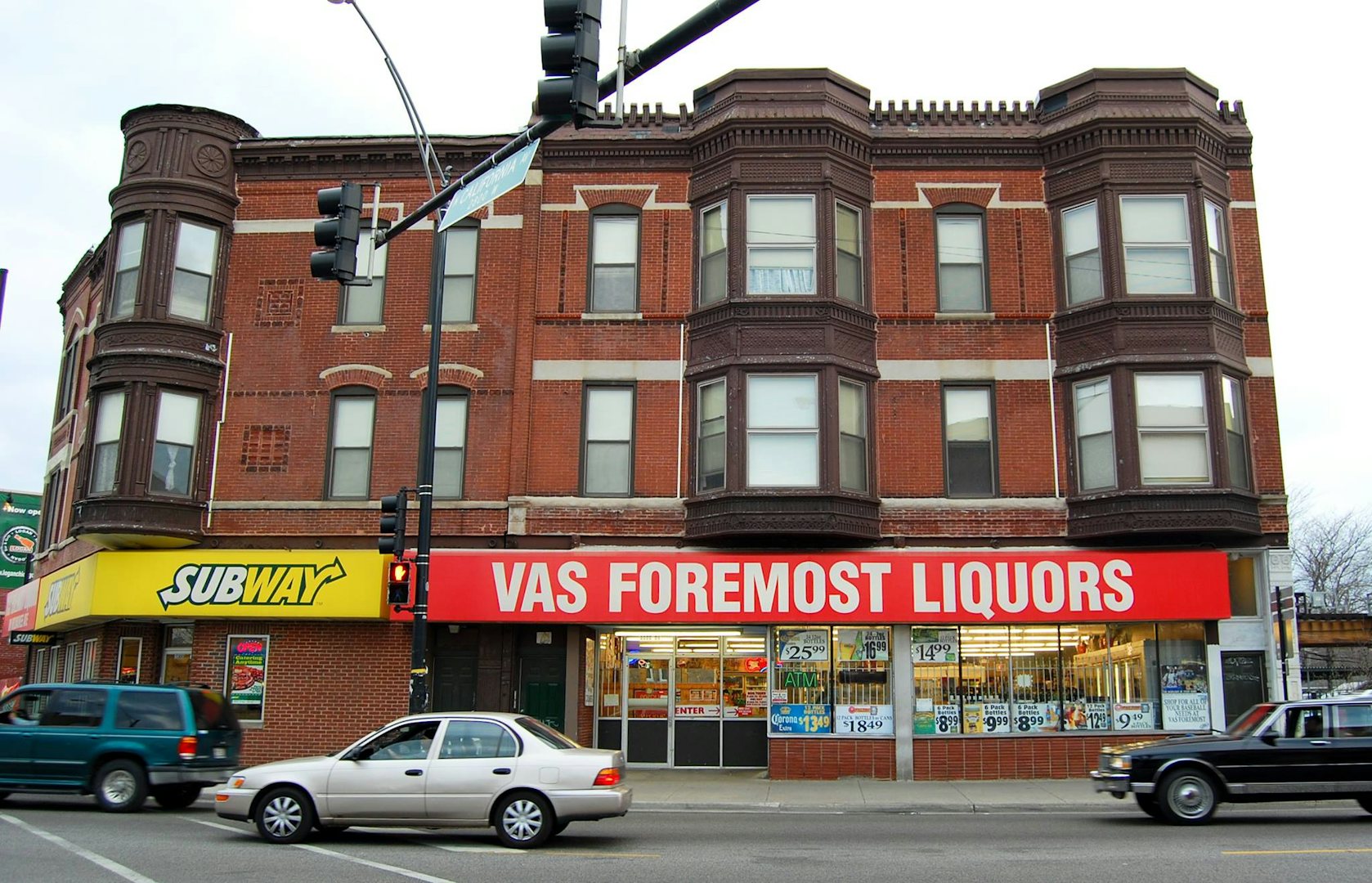 store façade with big signage of Vas Foremost Liquors
