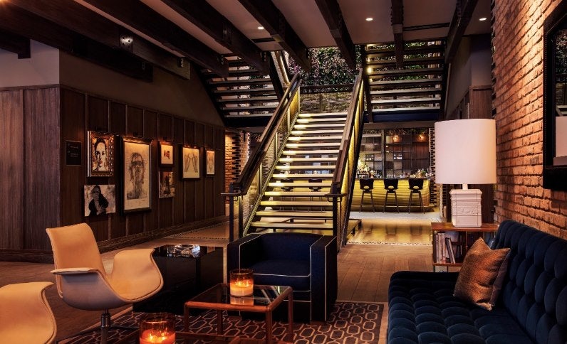 an inviting lobby at Salone Nico in Chicago