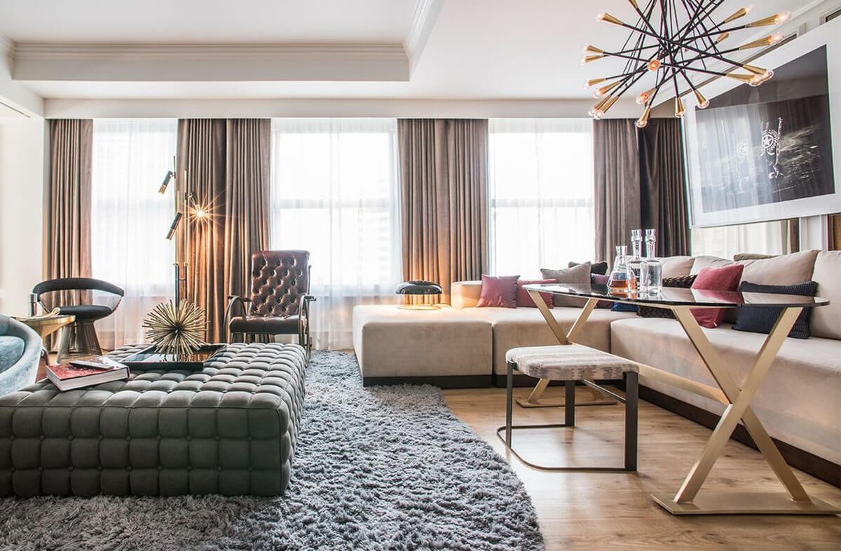 the penthouse at the Virgin Hotel in Chicago