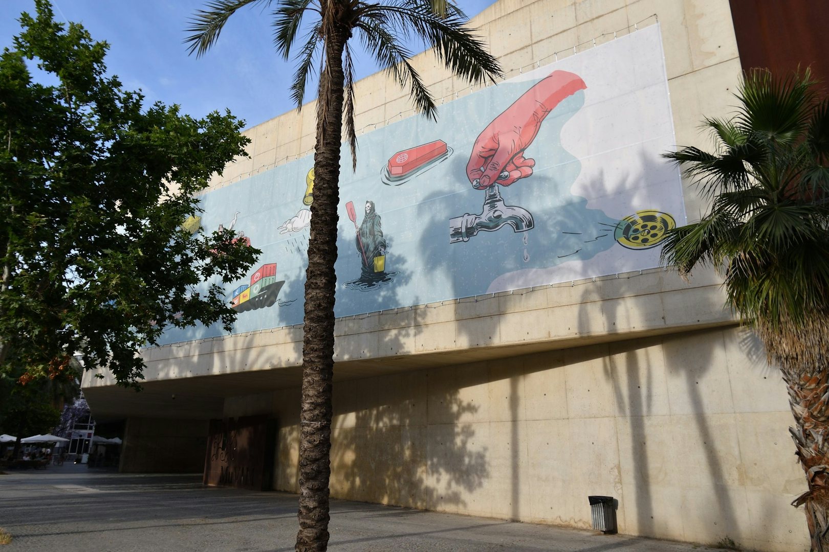 modernist architecture at the MUVIM museum in Valencia